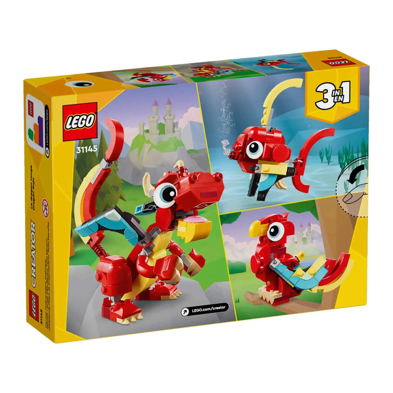 LEGO Creator 3 em 1 - Dragão de Fogo