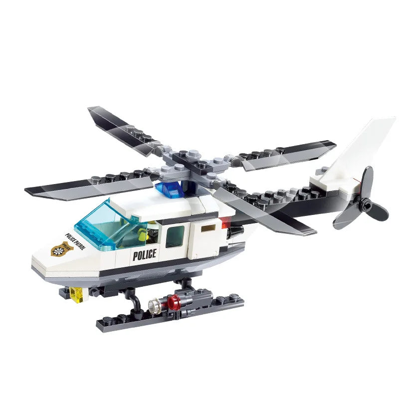 Blocos de Montar - Helicóptero de Patrulha Policial